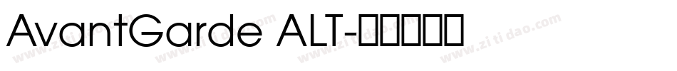 AvantGarde ALT字体转换